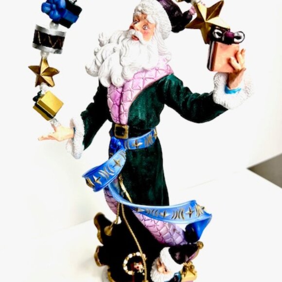 Vintage Lenox Pencil Santa - Santa's Magical Rainbow of Gifts (2012) - Picture 4 of 11